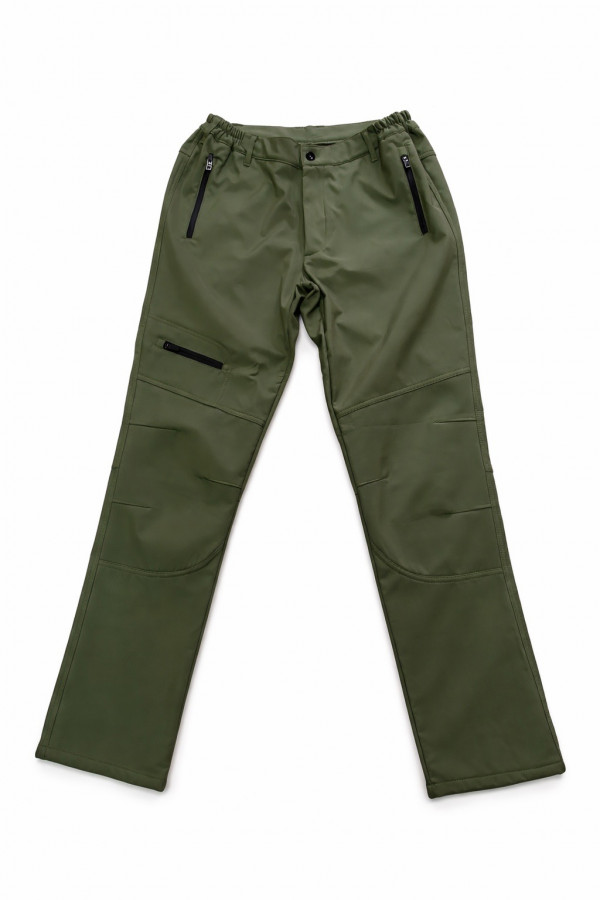 Pantalone Sanja Softshell crne / zelene