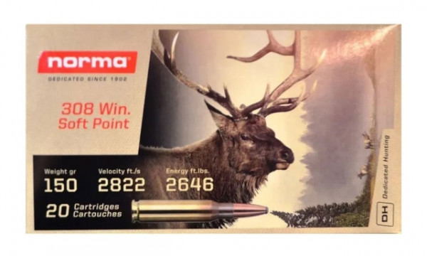 Metak karabinski NORMA  .308 Win 9,7g/150gr SP